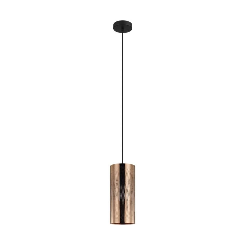 Ceiling Lights - Tabiago - Rose Gold & Black Small Single Pendant Eglo-99016 - Tabiago - Rose Gold & Black Small Single Pendant