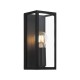 Eglo-99123 - Amezola - Clear & Black 1 Light Lantern Wall Lamp