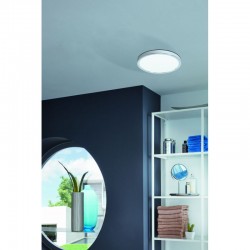 Fueva 5 - Chrome LED Ceiling Lamp with White Diffuser Ø 28.5 cm Fueva 5 - Chrome LED Ceiling Lamp with White Diffuser Ø 28.5 cm