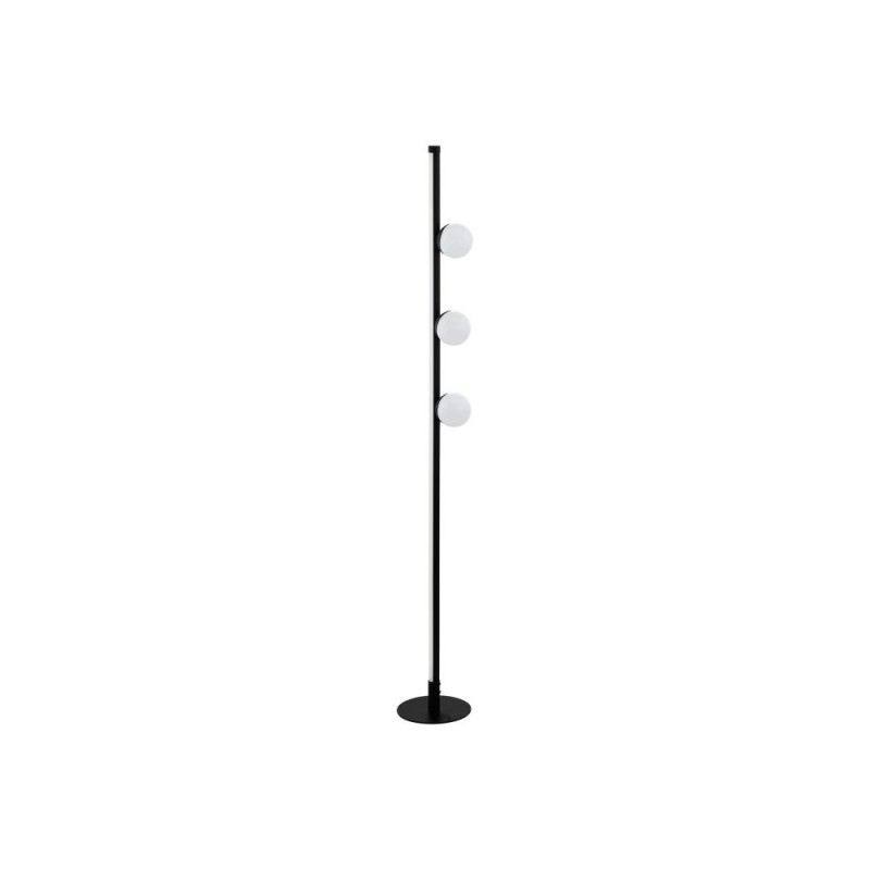 Table & Floor Lamp - Phianeros - LED White Globe & Black Floor Lamp Eglo-99378 - Phianeros - LED White Globe & Black Floor Lamp