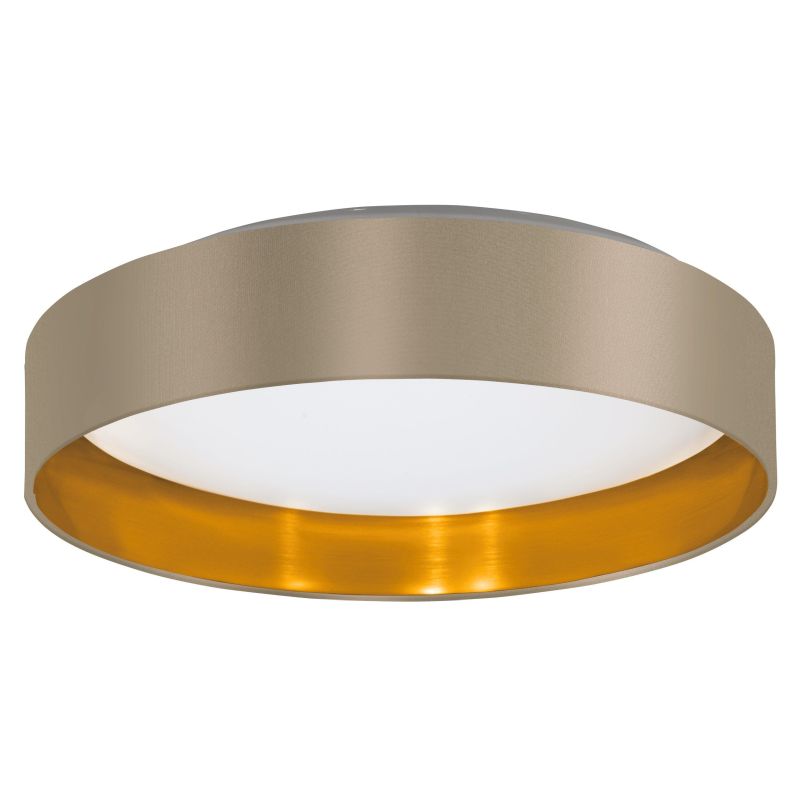 Eglo-99541 - Maserlo 2 - Taupe & Gold LED Flush