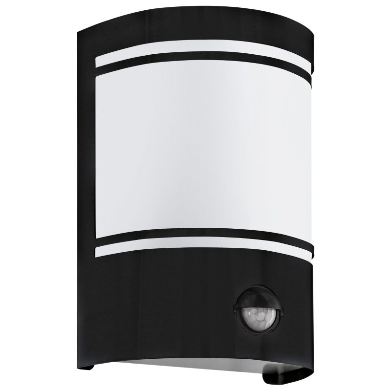 Eglo-99566 - Cerno - Frosted Glass & Black with Sensor Wall Lamp