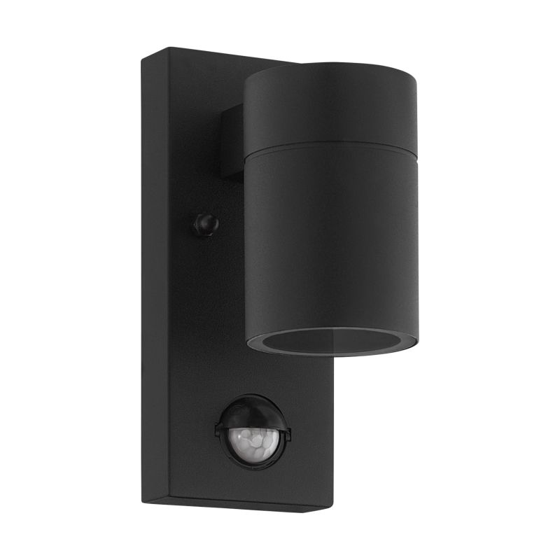 Eglo-99571 - Riga 5 - Black Single Wall Lamp with Sensor
