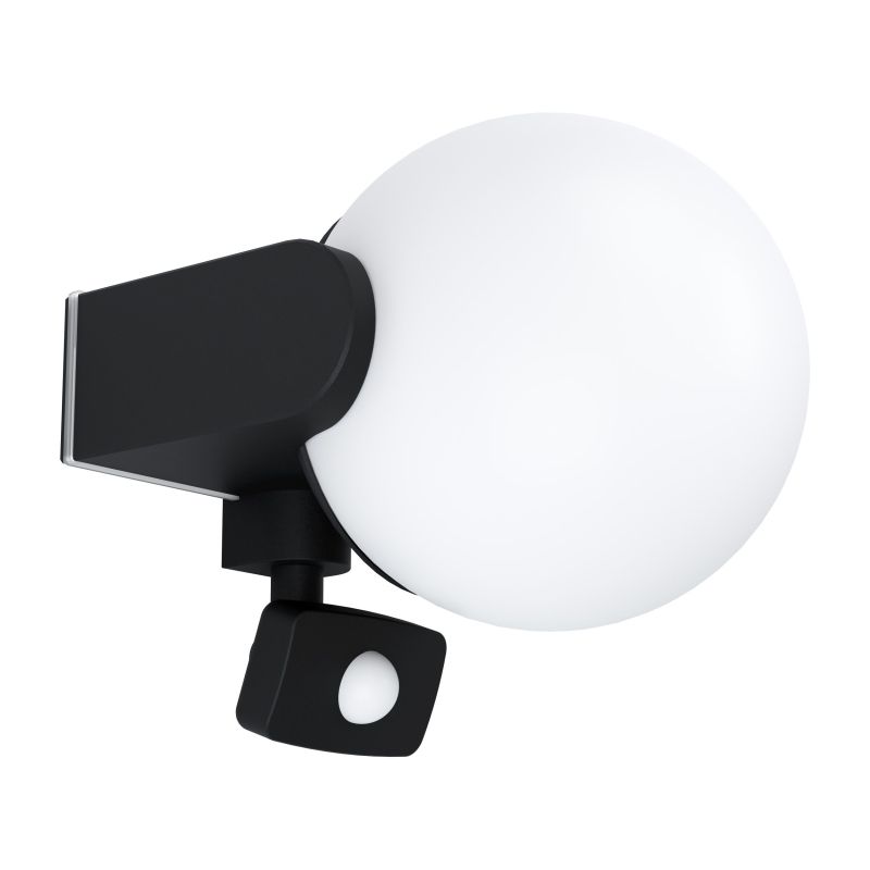 Eglo-99573 - Rubio - Outdoor Black & White Wall Lamp with Sensor