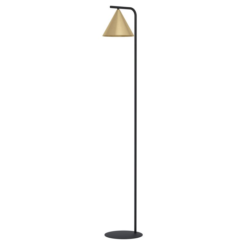 Eglo-99594 - Narices - Brushed Gold & Black Floor Lamp