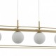 Eglo-97793 - Vallaspra - Champagne 4 Light over Island Fitting with Opal Glasses