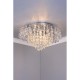 Ceiling Lights - Angelina - Crystal & Chrome 3 Light Flush Dar-49308 - Angelina - Crystal & Chrome 3 Light Flush
