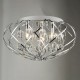 Crystal & Acrylic - Davian - Decorative Crystal & Chrome 3 Light Flush Dar-DAV5250 - Davian - Decorative Crystal & Chrome 3 Light Flush