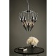 Ceiling Lights - Tsuki - Smoky Glass & Polished Chrome 6 Light Pendant Dar-50028 - Tsuki - Smoky Glass & Polished Chrome 6 Light Pendant
