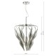 Ceiling Lights - Tsuki - Smoky Glass & Polished Chrome 6 Light Pendant Dar-50028 - Tsuki - Smoky Glass & Polished Chrome 6 Light Pendant