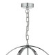 Ceiling Lights - Abdul - Chrome Ball with Glass Rods 3 Light Hanging Pendant Dar-ABD0350 - Abdul - Chrome Ball with Glass Rods 3 Light Hanging Pendant