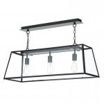 Academy - Matt Black 3 Light over Island Fitting Academy - Matt Black 3 Light over Island Fitting