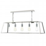 Academy - Stainless Steel 5 Light over Island Fitting Academy - Stainless Steel 5 Light over Island Fitting