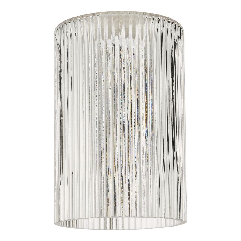 Dar-ACC869 - Accessory - Shade Only - Ribbed Clear Glass