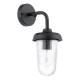 Dar_Vol3-ACO1522 - Acotas - Matt Black Wall Lamp with Ribbed Glass IP44