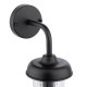 Dar_Vol3-ACO1522 - Acotas - Matt Black Wall Lamp with Ribbed Glass IP44