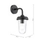 Dar_Vol3-ACO1522 - Acotas - Matt Black Wall Lamp with Ribbed Glass IP44