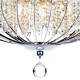 Crystal & Acrylic - Adriatic - Crystal Glass Beads with Chrome 5 Light Pendant Dar-ADR0550 - Adriatic - Crystal Glass Beads with Chrome 5 Light Pendant