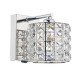 Crystal & Acrylic - Agneta - Polished Chrome with Crystal Single Wall Lamp Dar-AGN0750 - Agneta - Polished Chrome with Crystal Single Wall Lamp