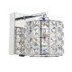 Crystal & Acrylic - Agneta - Polished Chrome with Crystal Single Wall Lamp Dar-AGN0750 - Agneta - Polished Chrome with Crystal Single Wall Lamp