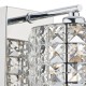 Crystal & Acrylic - Agneta - Polished Chrome with Crystal Single Wall Lamp Dar-AGN0750 - Agneta - Polished Chrome with Crystal Single Wall Lamp