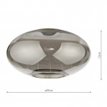 Aiden - Shade Only - Smoked Glass Aiden - Shade Only - Smoked Glass