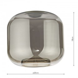 Aiden - Shade Only - Smoked Glass Aiden - Shade Only - Smoked Glass