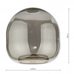 Aiden - Shade Only - Smoked Glass Aiden - Shade Only - Smoked Glass