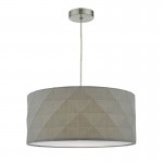 Aisha - Shade Only - Grey Cotton Shade for Pendant