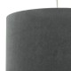 Dar-AKA6539 - Akavia - Shade Only - Velvet Grey Shade for Pendant