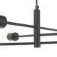Dar-ALA0622 - Alana - Adjustable Black Metal 6 Light Centre Fitting