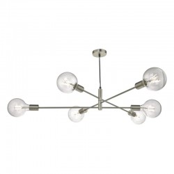 Alana - Adjustable Satin Chrome 6 Light Centre Fitting Alana - Adjustable Satin Chrome 6 Light Centre Fitting