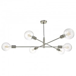 Alana - Adjustable Satin Chrome 6 Light Centre Fitting Alana - Adjustable Satin Chrome 6 Light Centre Fitting