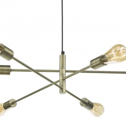 Alana - Adjustable Antique Brass 6 Light Centre Fitting Alana - Adjustable Antique Brass 6 Light Centre Fitting