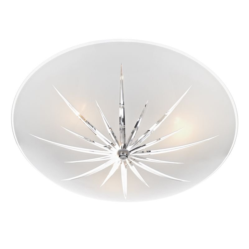 Ceiling Lights - Albany - Frosted Glass with Star Cut 3 Light Ceiling Lamp Dar-ALB532 - Albany - Frosted Glass with Star Cut 3 Light Ceiling Lamp