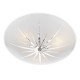 Dar-ALB532 - Albany - Frosted Glass with Star Cut 3 Light Ceiling Lamp