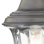 Aldgate - Black & Gold Wall Lamp with Ribbed Glass