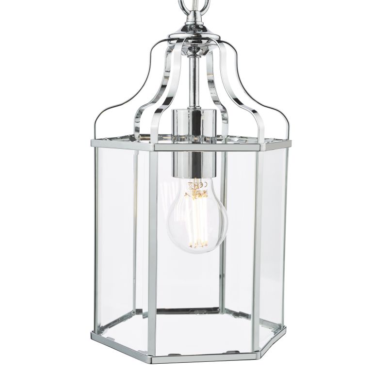 Dar-ALE8650 - Aled - Polished Chrome Lantern Pendant