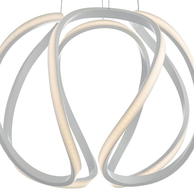 Dar-ALO862 - Alonsa - Big LED Sculptural Twisted Hanging Pendant