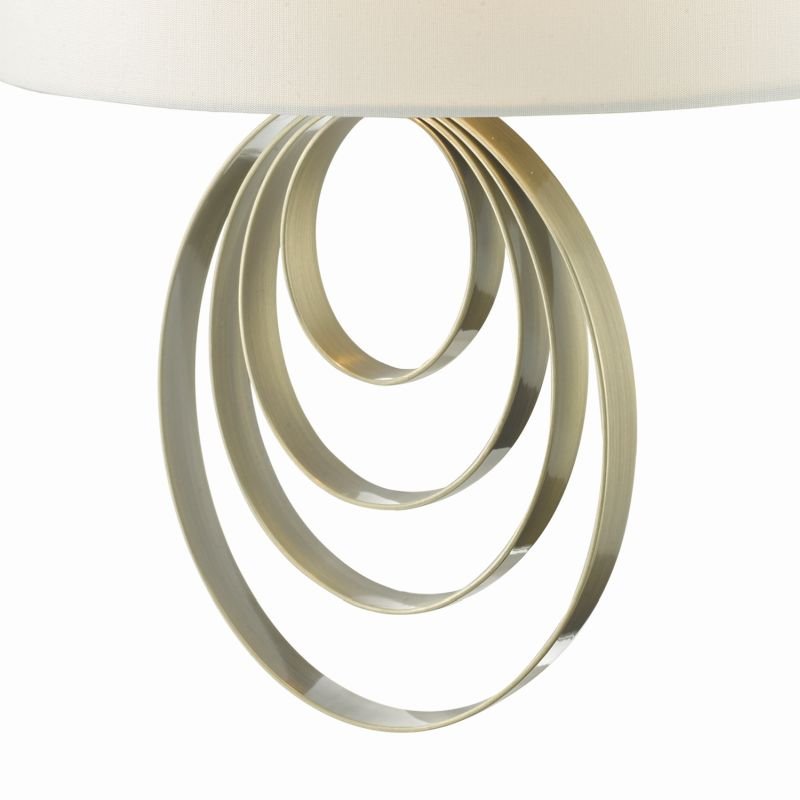 Wall Lights - Alsie - Ivory Silk Shade with Antique Brass Wall Lamp Dar-ALS0775 - Alsie - Ivory Silk Shade with Antique Brass Wall Lamp