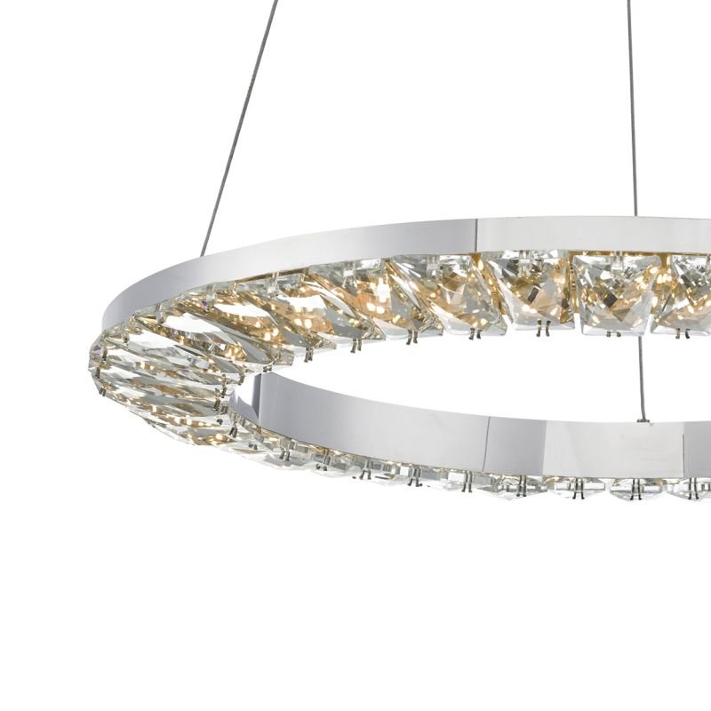 Ceiling Lights - Altamura - LED Crystal with Stainless Steel Hanging Pendant Dar-ALT0150 - Altamura - LED Crystal with Stainless Steel Hanging Pendant