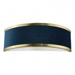 Alvaro - Brushed Brass Wall Lamp with Navy Shade & Diffuser Alvaro - Brushed Brass Wall Lamp with Navy Shade & Diffuser