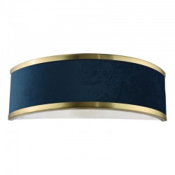 Alvaro - Brushed Brass Wall Lamp with Navy Shade & Diffuser Alvaro - Brushed Brass Wall Lamp with Navy Shade & Diffuser