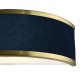 Dar-ALV0723 - Alvaro - Brushed Brass Wall Lamp with Navy Shade & Diffuser