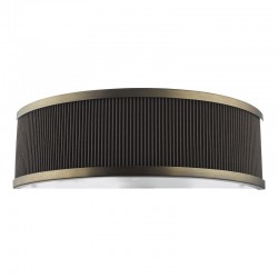 Alvaro - Antique Brass Wall Lamp with Bronze Mushroom Shade & Diffuser