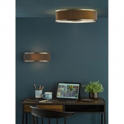 Alvaro - Antique Brass Wall Lamp with Bronze Mushroom Shade & Diffuser