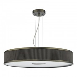 Alvaro - Antique Brass 6 Light Pendant with Bronze Mushroom Shade & Diffuser