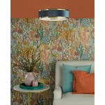 Alvaro - Brushed Brass 3 Light Flush with Navy Shade & Diffuser Alvaro - Brushed Brass 3 Light Flush with Navy Shade & Diffuser