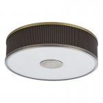 Alvaro - Antique Brass 3 Light Flush with Bronze Mushroom Shade & Diffuser Alvaro - Antique Brass 3 Light Flush with Bronze Mushroom Shade & Diffuser