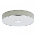 Alvaro - Polished Chrome 6 Light Flush with Ivory Shade & Diffuser Alvaro - Polished Chrome 6 Light Flush with Ivory Shade & Diffuser